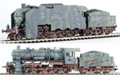 German Armored BR 58 Locomotive In Summer Green Grey Camo (SOUND) 